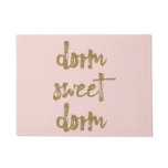 Dorm Sweet Dorm Room Decor Blush Pink and Gold Doormat Dorm Sweet Dorm Room Decor Blush Pink and Gold Doormat