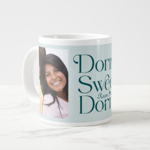 Dorm Sweet Dorm Two Photo Teal Giant Coffee Mug