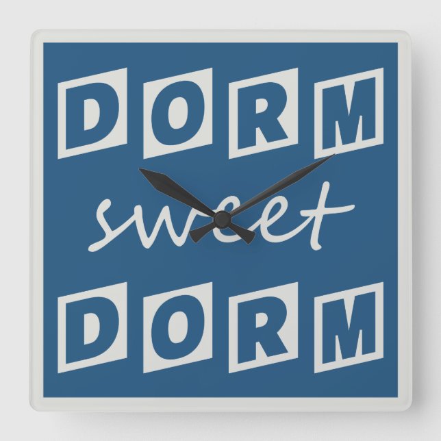 "Dorm Sweet Dorm" wall clock (Front)