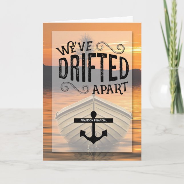 Dormant Clients Customers Drifted Apart Business Announcement (Front)