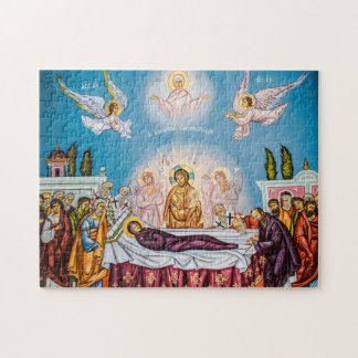 Dormition of the Theotokos (Virgin Mary) Icon Jigsaw Puzzle