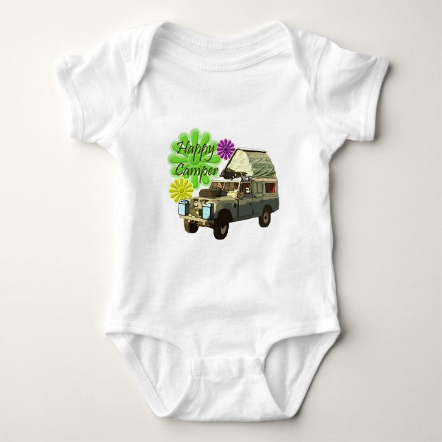 Dormobile Happy Camper Baby Bodysuit (Front)