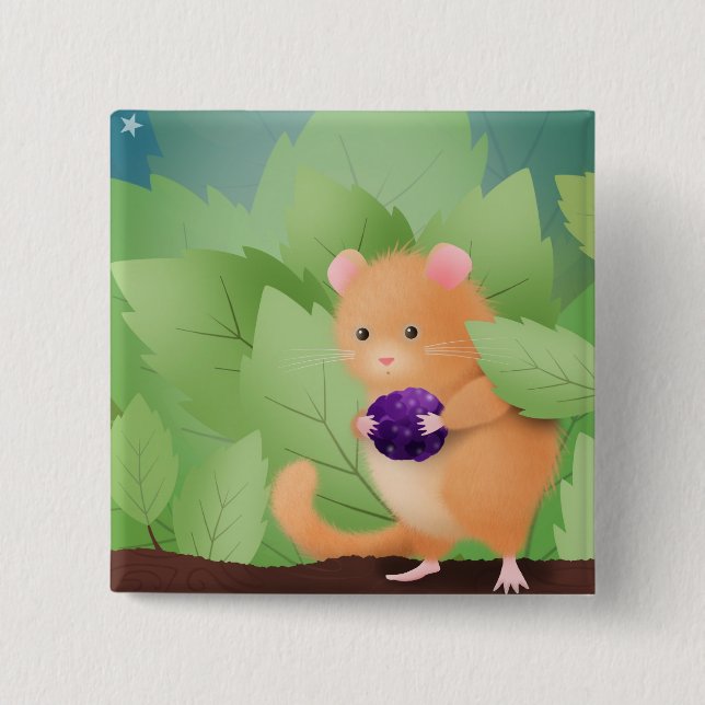 Dormouse dinner - button badge (Front)