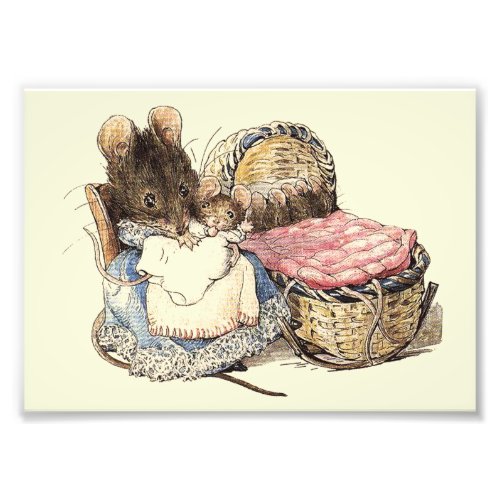 Dormouse Mother and Child Photo Print