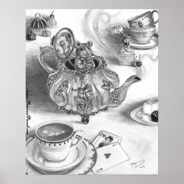 Dormouse Poster Alice in Wonderland Poster (Front)