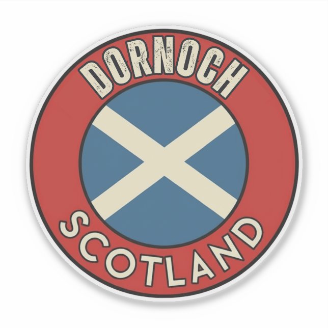 Dornoch, Scotland Sticker (Front)