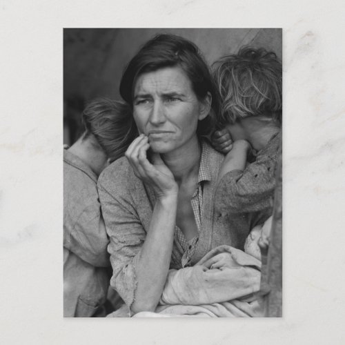 Dorothea Langes Migrant Mother Florence Thompson Postcard