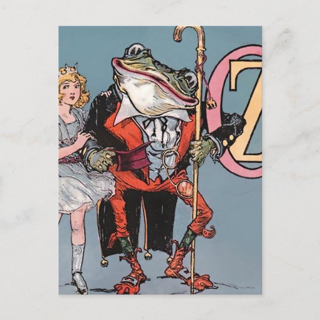 “Dorothy and Frogman” by John R Neill Postcard (Front)