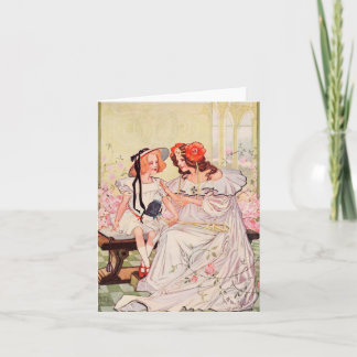 Dorothy and Ozma Blank Greeting Cards