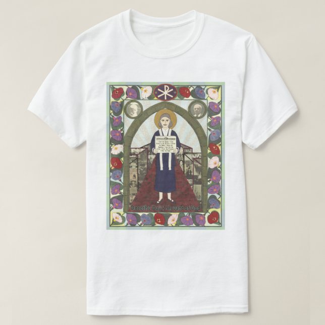 Dorothy Day Icon   T-Shirt (Design Front)