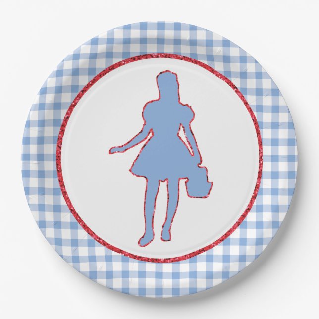 Dorothy from the Wizard of Oz Paper Plates (Front)