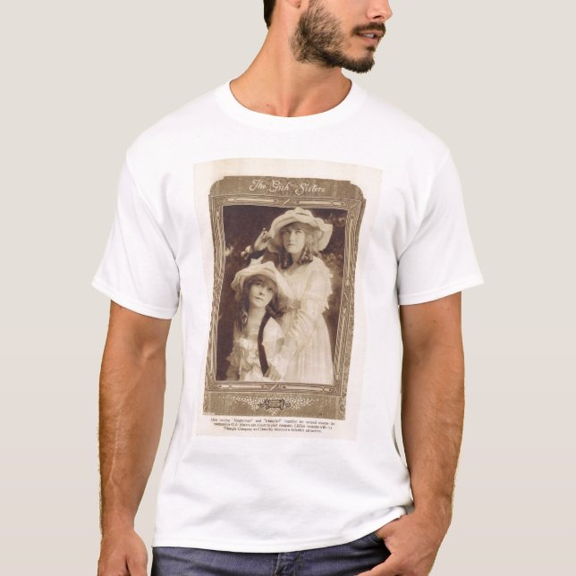 Dorothy Gish Lillian Gish 1917 T-Shirt (Front)