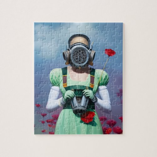 Dorothy in a Gas Mask Jigsaw Puzzle