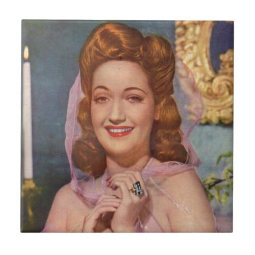 Dorothy Lamour 1940s star of the Road pictures Tile
