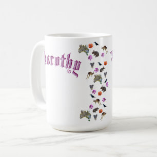 Dorothy, Name With Australian Wildlife, Coffee Mug