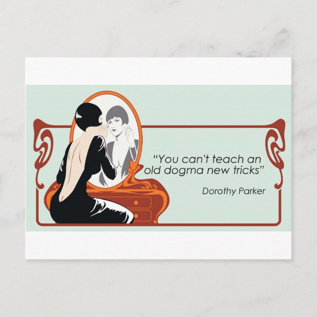 Dorothy Parker Quote Postcard (Front)