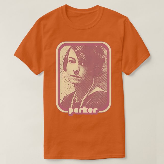 Dorothy Parker Retro Fan Art Design T-Shirt (Design Front)