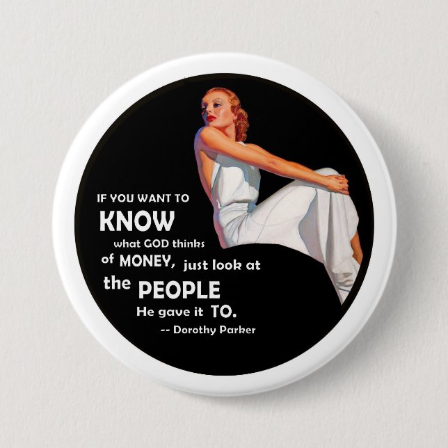 Dorothy Parker: Wit & Wisdom Pinback Button (Front)