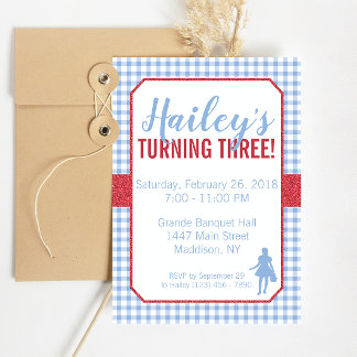 Dorothy Wizard of Oz Birthday Invitation