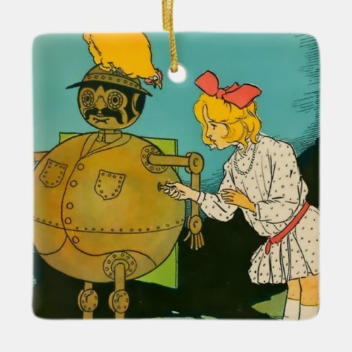 Dorothy Wound Up Number 1 by John R Neill Ceramic Ornament