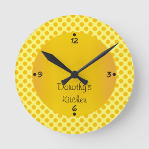 Dorothy's Kitchen Personalized Numbers Wall Clocks