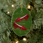 Dorothy's Ruby Slippers Ceramic Ornament