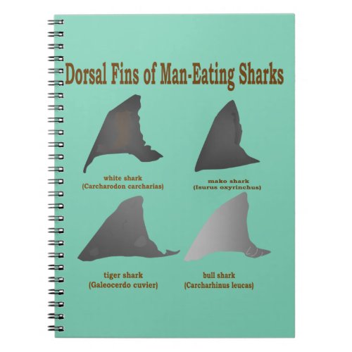 Dorsal fins of the man_eating sharks notebook