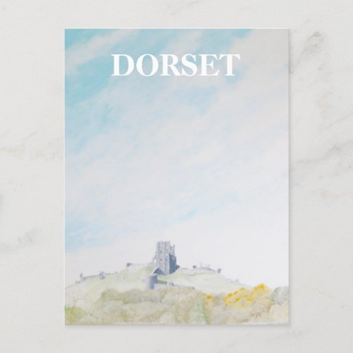 Dorset Corfe Castle Postcard