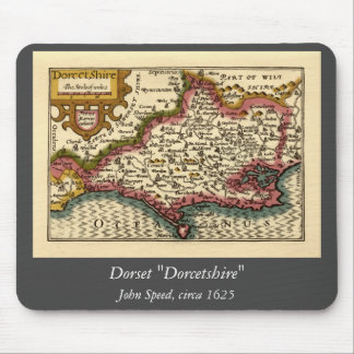 Dorset Dorsetshire County England Old Historic Map Mouse Pad
