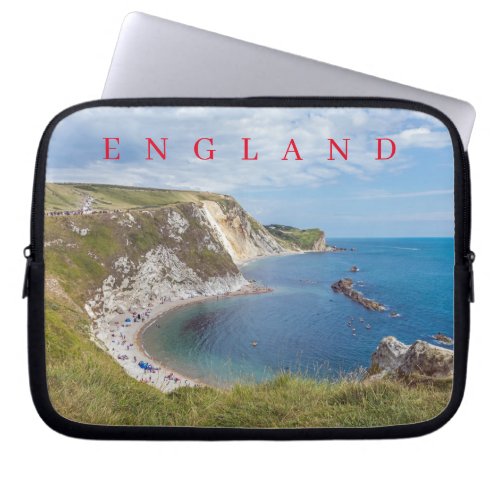 Dorset Man OWar Beach view laptop case