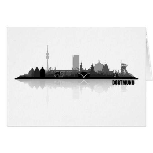 Dortmund City Skyline Cards (Front Horizontal)