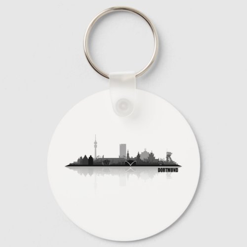 Dortmund City Skyline Keychain