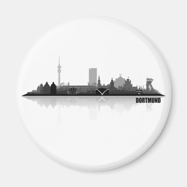 Dortmund City Skyline Magnet (Front)