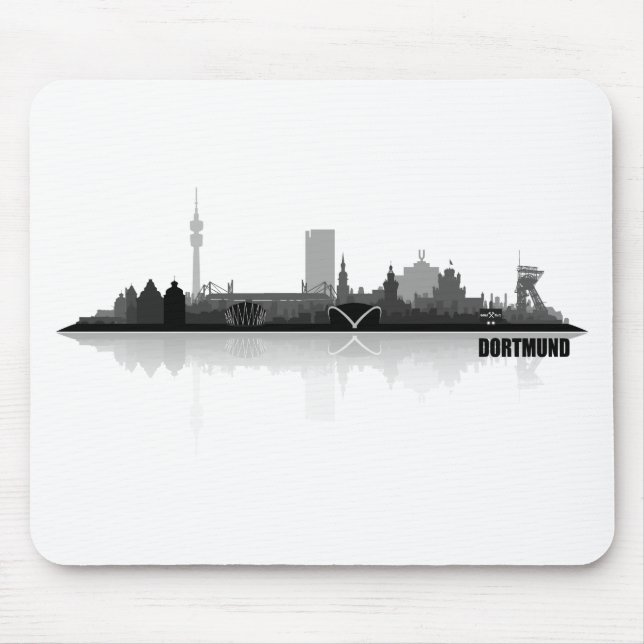 Dortmund City Skyline Mouse Pad (Front)