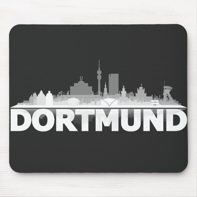 Dortmund City Skyline Mouse Pad (Front)