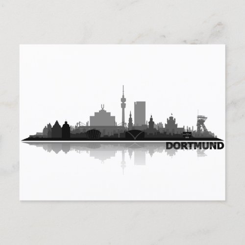 Dortmund City Skyline _ Postkarte Postcard