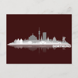 Dortmund City Skyline Postkarte Postcard