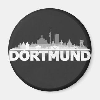 Dortmund City Skyline refrigerator magnet