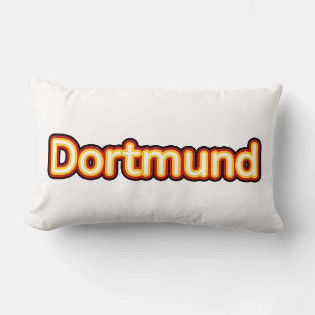 Dortmund Deutschland Germany Lumbar Pillow (Front)