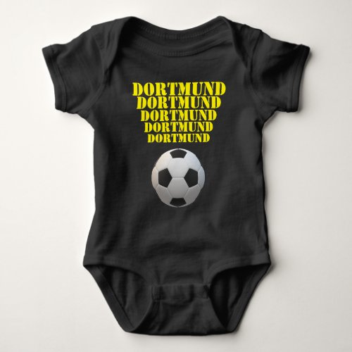 Dortmund Fan Design Baby Bodysuit