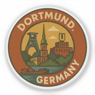 Dortmund German Urban Emblem Sticker