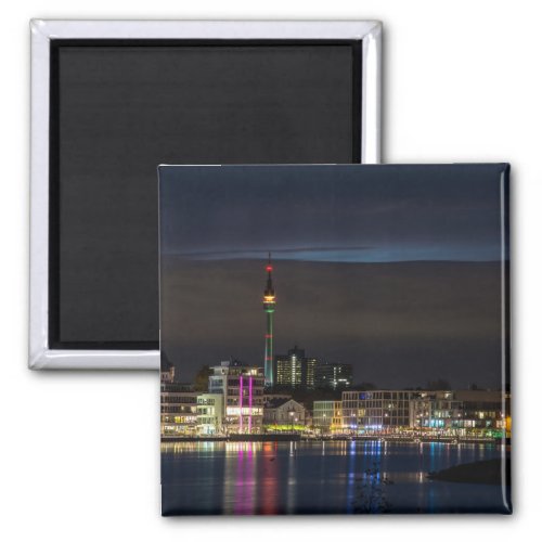 Dortmund Germany skyline night Magnet