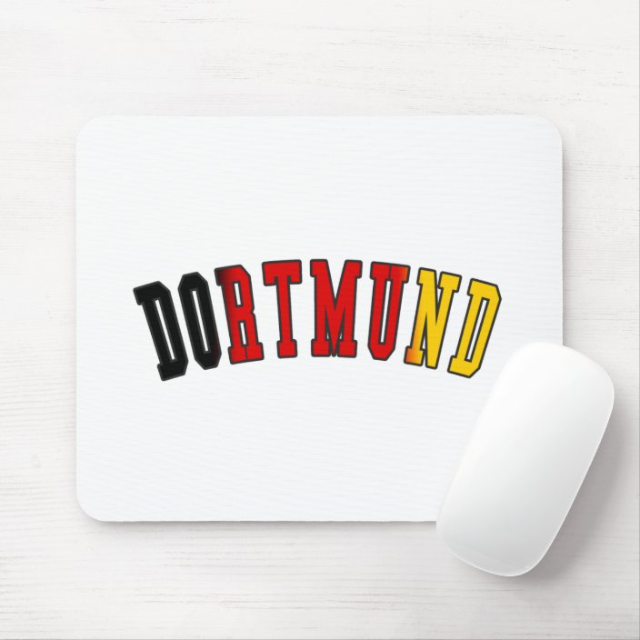 Dortmund in Germany National Flag Colors Mouse Pad