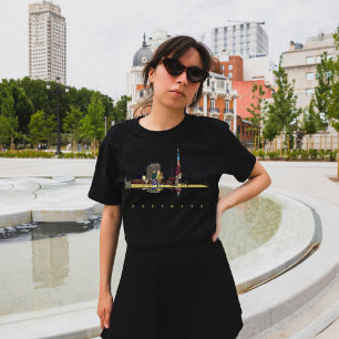 Dortmund Landmark Tower Golden Glow Travel T-Shirt