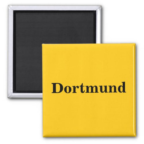 Dortmund Schild Gold _ Gleb Magnet