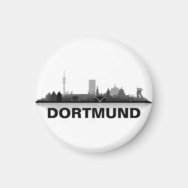Dortmund Skyline refrigerator Magnet (Front)