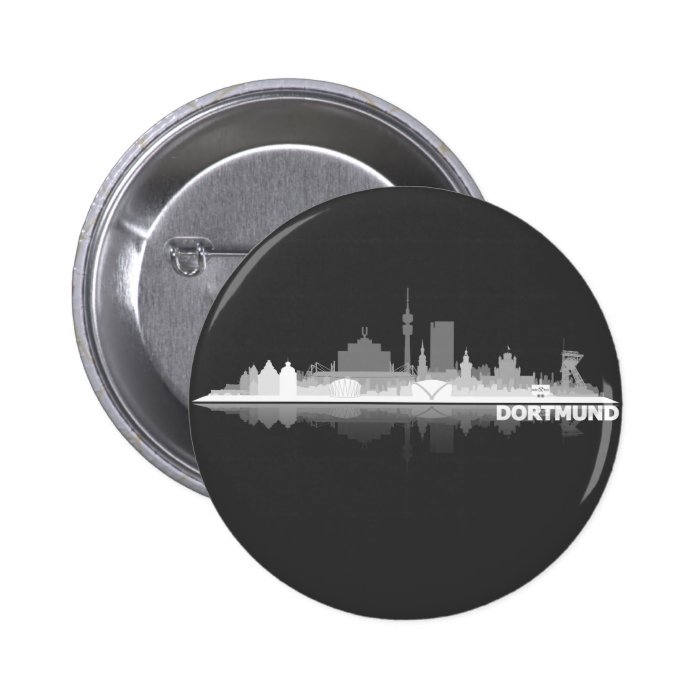 Dortmund town center of skyline button