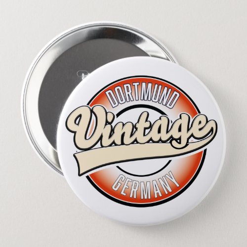 Dortmund vintage style logo button