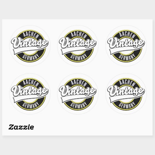 Dortmund vintage style logo classic round sticker