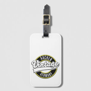 Dortmund vintage style logo, luggage tag